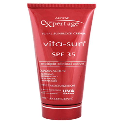 کرم ضد آفتاب روشن کننده و ضد چروک Vita-sun آردن ​با SPF35